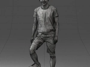 000097 Football Player 1212 3dp 3D Print Model