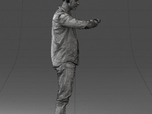 000129 Man Checking His Watch 0529 3dp 3D Baskı Modeli