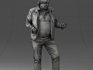 000130 Expressive Man in Colorful Casual Outfit 0531 Model 3D