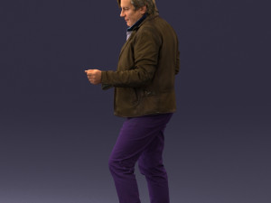 000130 Expressive Man in Colorful Casual Outfit 0531 3dp Model do druku 3D