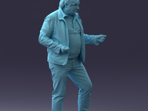 000130 Expressive Man in Colorful Casual Outfit 0531 3dp Model do druku 3D