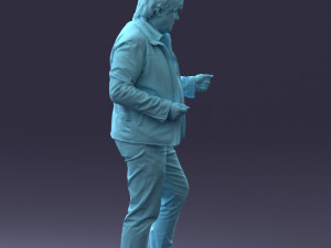 000130 Expressive Man in Colorful Casual Outfit 0531 3dp Model do druku 3D