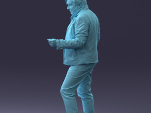 000130 Expressive Man in Colorful Casual Outfit 0531 3dp Model do druku 3D