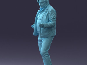 000130 Expressive Man in Colorful Casual Outfit 0531 3dp Model do druku 3D