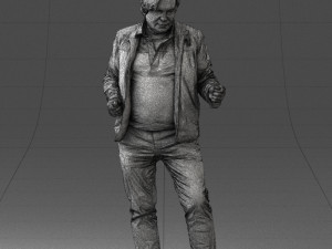 000130 Expressive Man in Colorful Casual Outfit 0531 3dp Model do druku 3D
