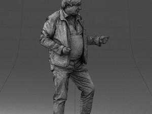 000130 Expressive Man in Colorful Casual Outfit 0531 3dp Model do druku 3D