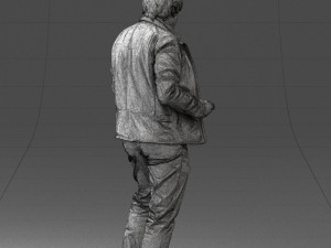 000130 Expressive Man in Colorful Casual Outfit 0531 3dp Model do druku 3D