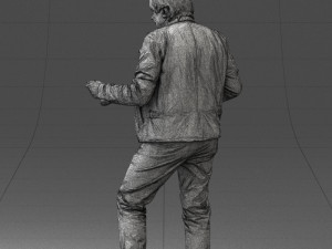 000130 Expressive Man in Colorful Casual Outfit 0531 3dp Model do druku 3D