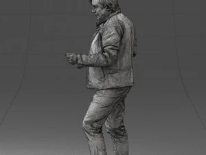 000130 Homem Expressivo em Roupa Casual Colorida 0531 3dp Modelo de Impressão 3D