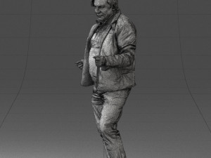 000130 Expressive Man in Colorful Casual Outfit 0531 3dp Model do druku 3D