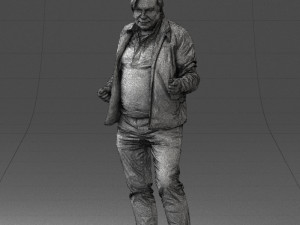 000130 Expressive Man in Colorful Casual Outfit 0531 3dp Model do druku 3D