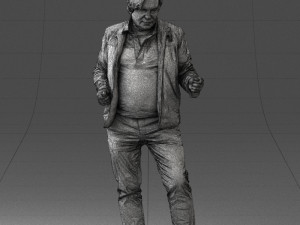 000130 Expressive Man in Colorful Casual Outfit 0531 3dp Model do druku 3D
