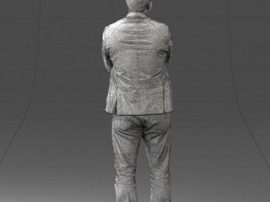 000131 Confident Man in Casual Business Attire 3dp 3Dプリントモデル