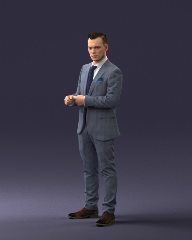 Businessman 0607 3D Модель In Мужчина 3DExport