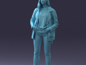 000125 Fashion girl 0425 3dp 3D-printmodel