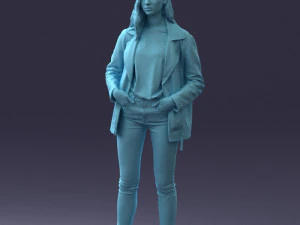 000125 Fashion girl 0425 3dp 3D Print Model