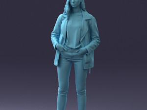 000125 Fashion girl 0425 3dp 3D-printmodel