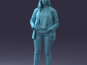 000125 Fashion girl 0425 3dp 3D Print Model