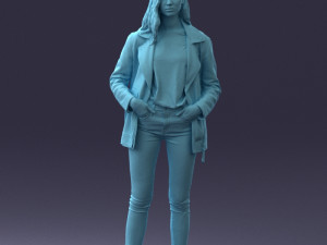000125 Fashion girl 0425 3dp 3D-printmodel