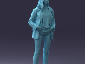 000125 Fashion girl 0425 3dp 3D Print Model
