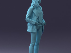 000125 Fashion girl 0425 3dp 3D-printmodel