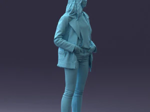 000125 Fashion girl 0425 3dp 3D Print Model