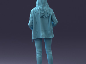 000125 Fashion girl 0425 3dp 3D-printmodel