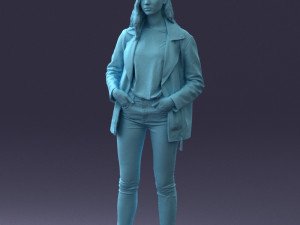 000125 Fashion girl 0425 3dp 3D-printmodel