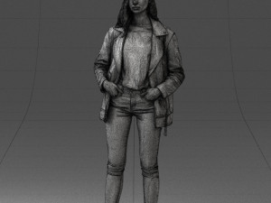 000125 Fashion girl 0425 3dp 3D-printmodel