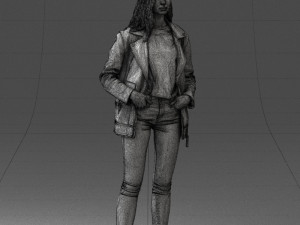 000125 Fashion girl 0425 3dp 3D-printmodel