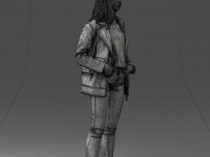 000125 Fashion girl 0425 3dp 3D-printmodel
