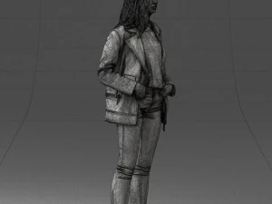 000125 Fashion girl 0425 3dp 3D Print Model