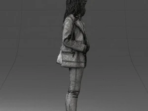 000125 Fashion girl 0425 3dp 3D Print Model