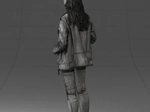 000125 Fashion girl 0425 3dp 3D Print Model