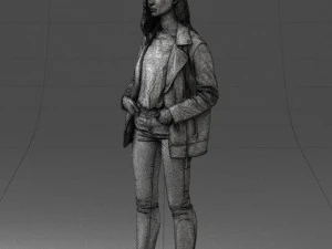 000125 Fashion girl 0425 3dp 3D Print Model
