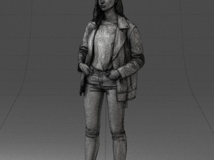 000125 Fashion girl 0425 3dp 3D-printmodel