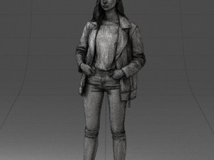 000125 Fashion girl 0425 3dp 3D-printmodel