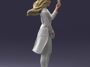 000132 Stylish Woman Taking a Selfie 3D 모델