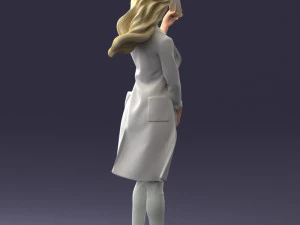 000132 Stylish Woman Taking a Selfie 3D Model