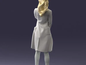 000132 Stylish Woman Taking a Selfie 3D Model