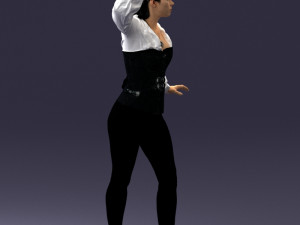 000136 Fantasy Woman with Dagger 0616 Modello 3D