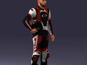 000145 Professional Motorcycle Racer 0709 Modello 3D