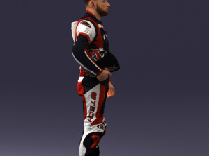 000145 Professional Motorcycle Racer 0709 Modello 3D