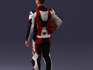 000145 Professional Motorcycle Racer 0709 Modello 3D