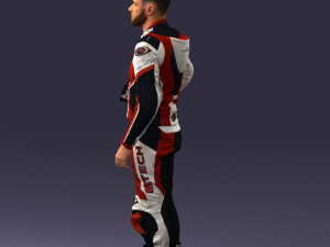 000145 Professional Motorcycle Racer 0709 Modello 3D