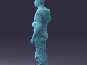 000145 Professional Motorcycle Racer 0709 Modello 3D