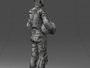 000145 Professional Motorcycle Racer 0709 Modello 3D