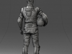 000145 Professional Motorcycle Racer 0709 Modello 3D