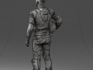 000145 Professional Motorcycle Racer 0709 Modello 3D
