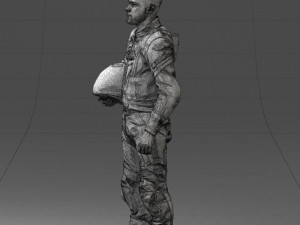 000145 Professional Motorcycle Racer 0709 Modello 3D